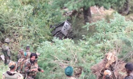Two Soliders injured vehicle falls into deep gorge in North Kashmir