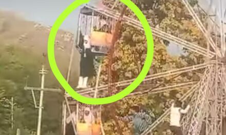 Schoolgirl had a narrow escape while enjoying a ride on the ‘Ferris Wheel’ at Mansbal park