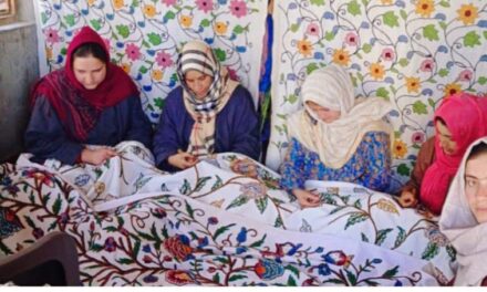 Trained 200 girls in Crewel Embroidery; earns Rs. 60k to Rs. 70k per month
