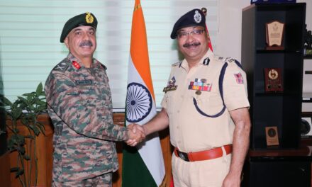 GOC Kilo Force calls on DGP JK;Various important aspects pertaining to prevailing security scenario of Kashmir discussed