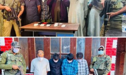 Police arrests 09 gamblers in Pulwama, stake money seized
