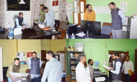 Revenue office inspections, Deputy Commissioner Pulwama Reiterates Commitment to Digital Services and timely disposal During Visit to Tehsil Office Rajpora.