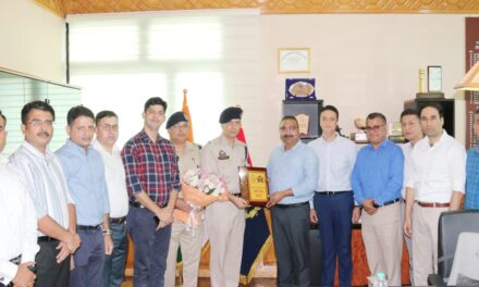10 officers recently placed in Non functional grade call on DGP J&K Shri Dilbag Singh
