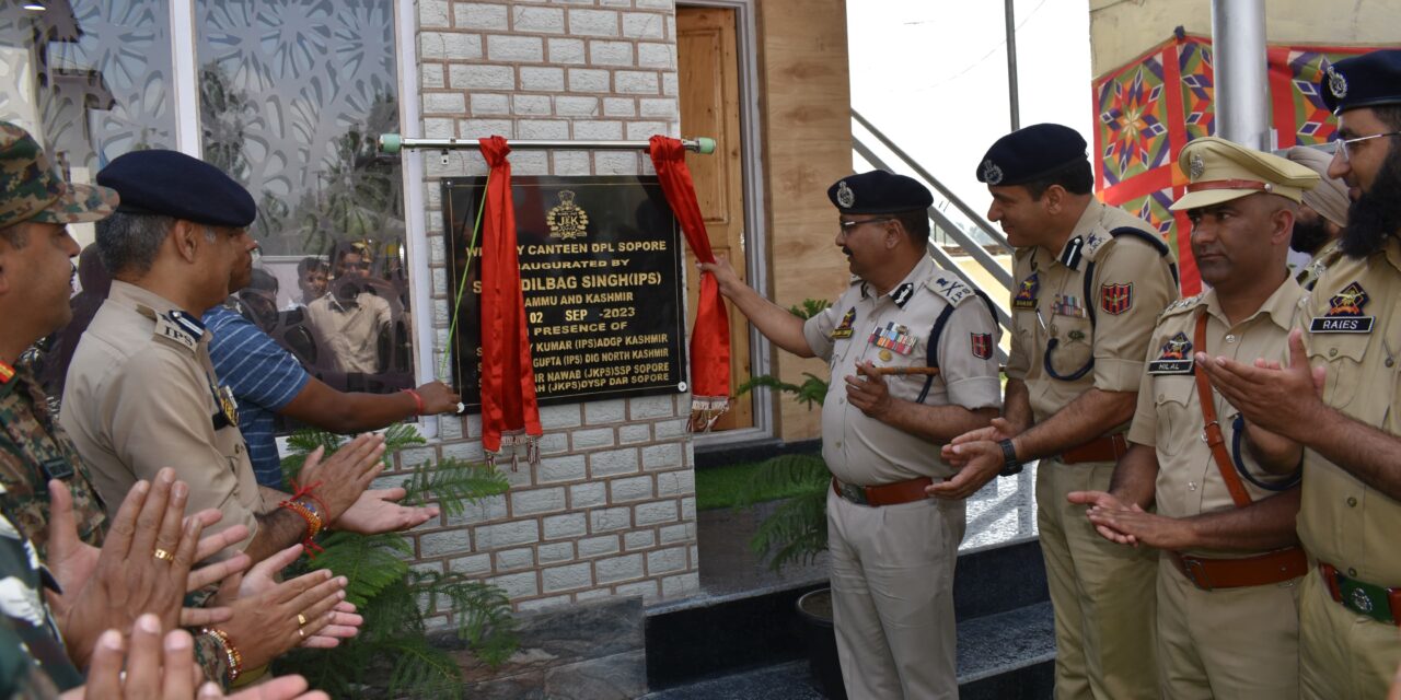 DGP visits PD Sopore; inaugurates multiple facilities for officers & Jawans, chairs Darbar