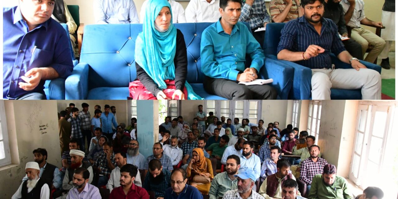 Brashtachar Mukt J&K campaign;DC Ganderbal chairs grievance redressal camp at Hariganwan