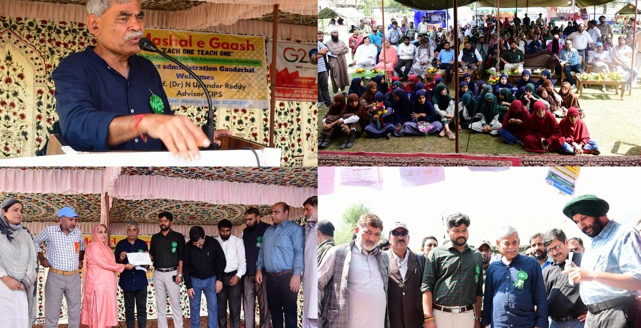 Advisor for CIPS concludes 3 day visit to Ganderbal;Appreciates Dist Admin for Mashal-e-Gaash literacy campaign