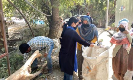 Cleanliness drive held at Biathang, Omchik thang, LoC viewpoint, Hunderman Broq 
