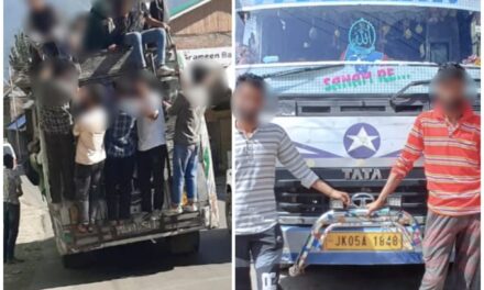 ARTO Bandipora Seizes Overloaded Bus