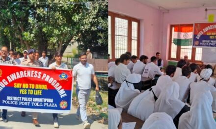 Police organizes awareness programme/rally against drug abuse in Awantipora