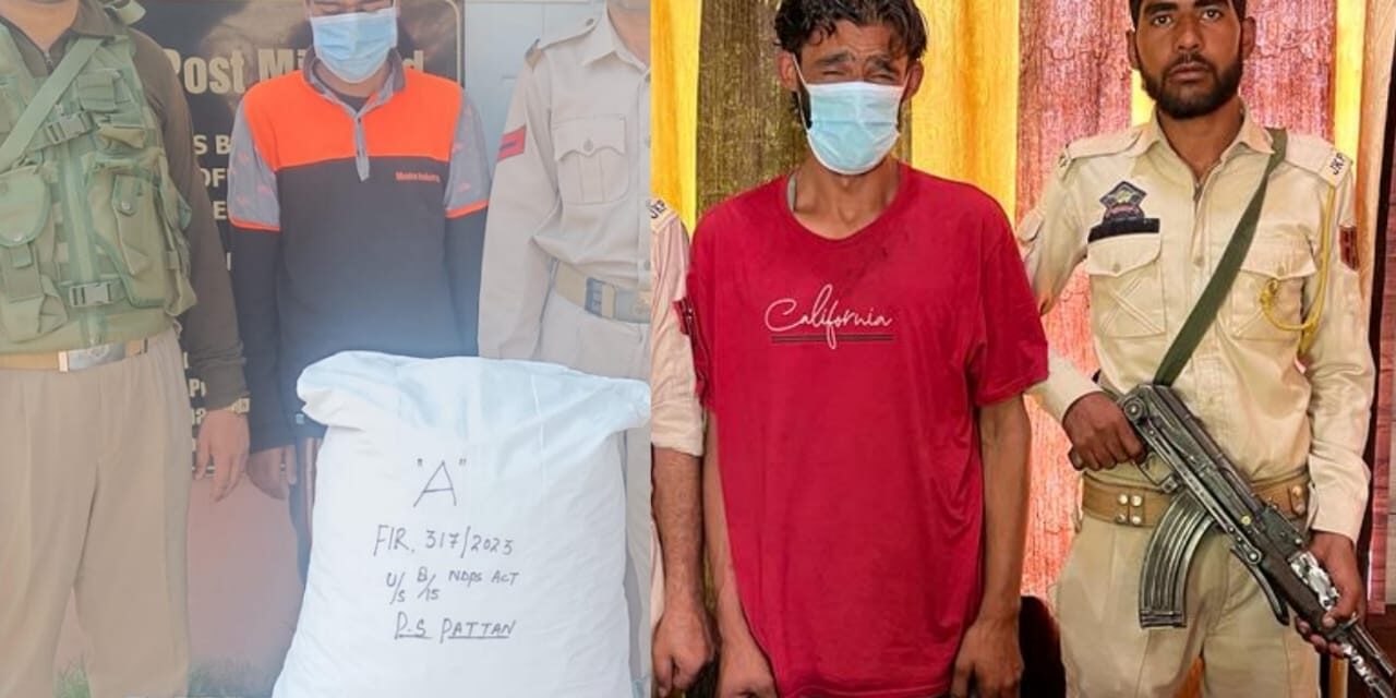 Police arrests 02 drug peddlers in Baramulla; Contraband substances recovered