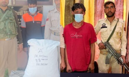 Police arrests 02 drug peddlers in Baramulla; Contraband substances recovered