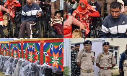 DIG NKR Baramulla distributes wheelchairs among specially-abled persons
