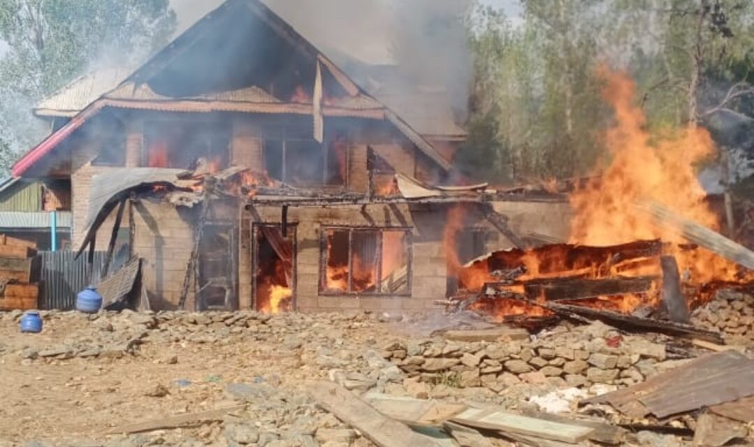 Separate Fire Mishaps Leave 3 Residential Houses Gutted, Another Damaged in Lolab Kupwara