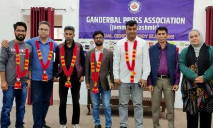 Ganderbal Press Association holds it’s first ever general body elections