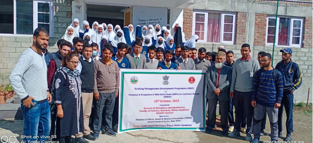 Faculty of Forestry, SKUAST-Kashmir organised Awareness programme on Potential and prospectus of WEFs under MSME