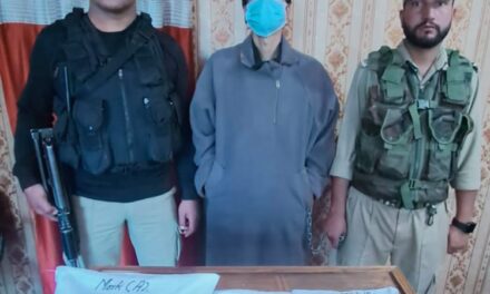 Ganderbal Police attested Drug peddler at Lar