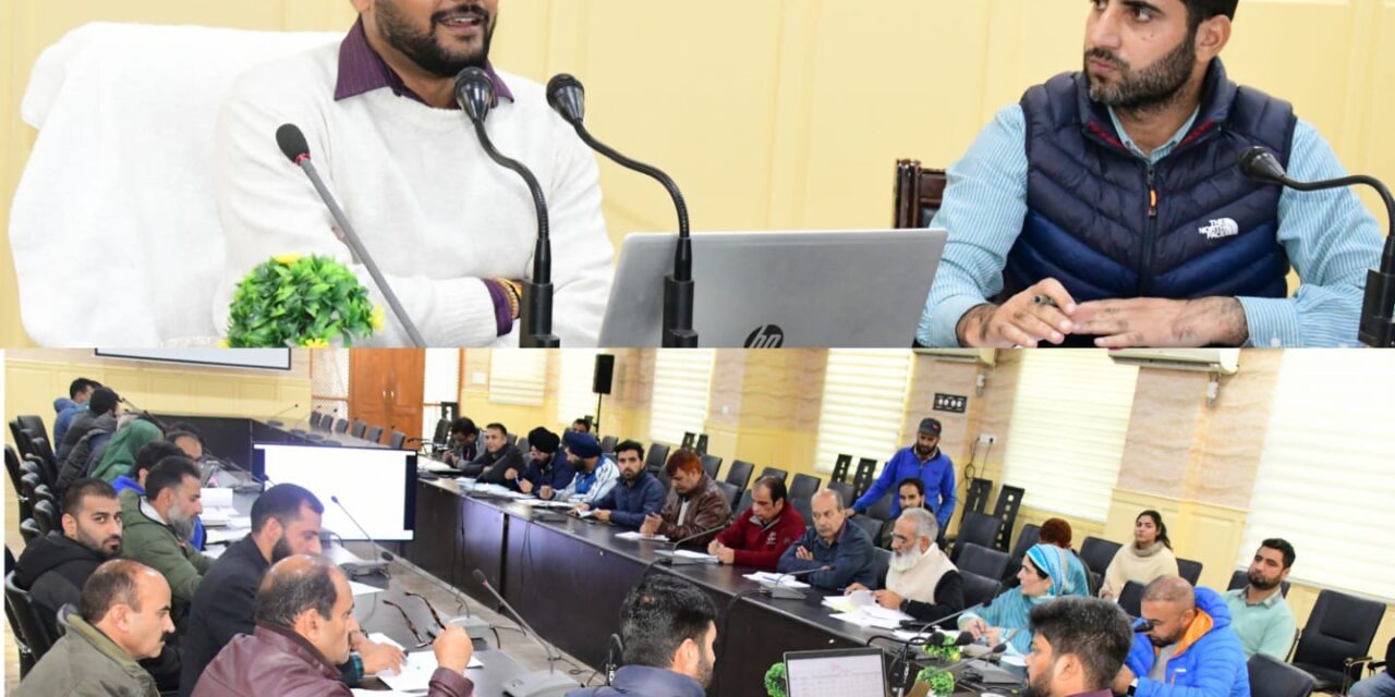 DC Ganderbal reviews progress achieved in District CAPEX 2023-24