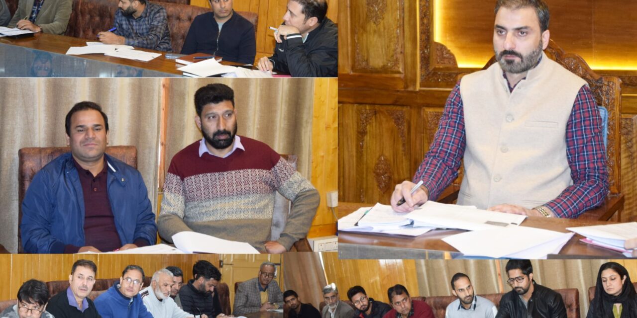 AVSAR Programme Execution,DC Pulwama chairs meeting