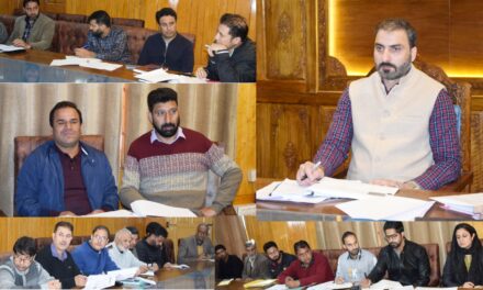 AVSAR Programme Execution,DC Pulwama chairs meeting