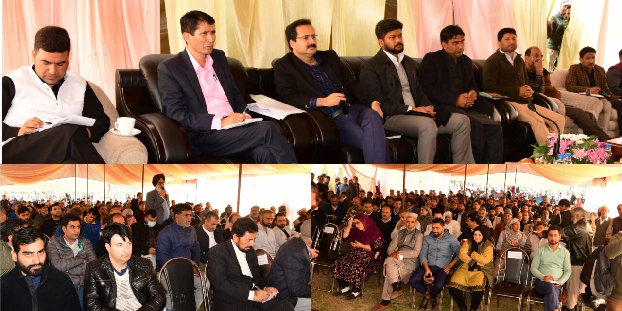Commissioner Secretary FCS&CA chairs Public Darbar at Ganderbal;Sets timeline for completion of vital development projects