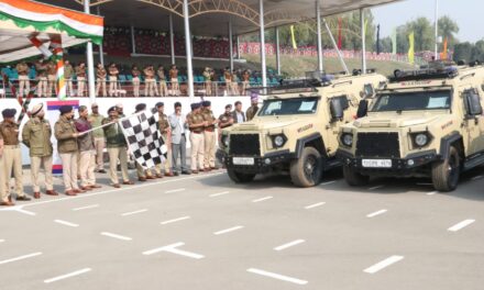DGP dedicates 160 vehicles to JK Police at a flag off ceremony at CTC Lethpora and Zewan;These vehicles would be very handy for maintaining peace in J&K: DGP