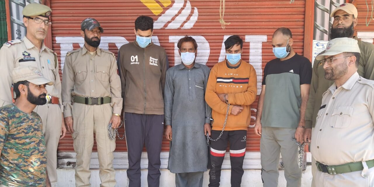 Police arrests 04 rustlers in Ganderbal; Stolen sheep worth lacs recovered
