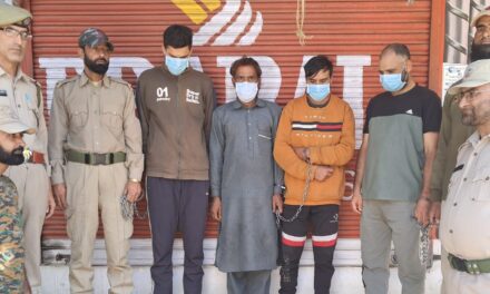Police arrests 04 rustlers in Ganderbal; Stolen sheep worth lacs recovered