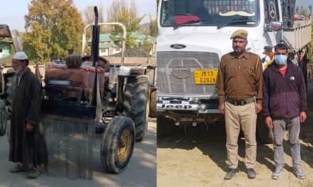 Illegal extraction and transportation of minerals:Police seizes 12 vehicles, arrests 11 persons in Baramulla