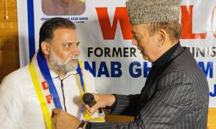 Mehbooba Mufti’s cousin Sarwar Mufti joins GN Azad-led DPAP in Anantnag