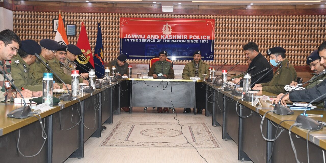 ADGP Law & Order J&K chairs joint security meeting at PCR Kashmir