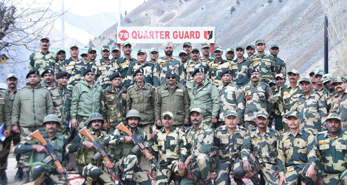 DG BSF Visits Forward Areas To Review Operational Preparedness of Units Deployed Along LoC in Bandipora