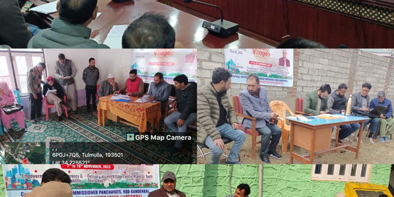 Ist leg of B2V-5 Programme culminates in 46 panchayats of Ganderbal;39 Panchayats to be covered in 2nd Phase