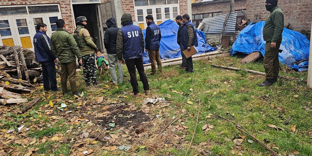 SIU Raids Non-residential House of LeT’s Active Militant at Rawalpora Shopian