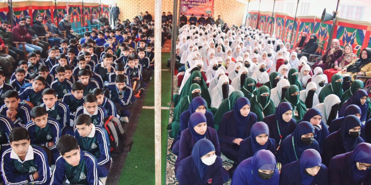 Drug De-addiction seminar Organised By Ganderbal Police at GHSS Khurhama.