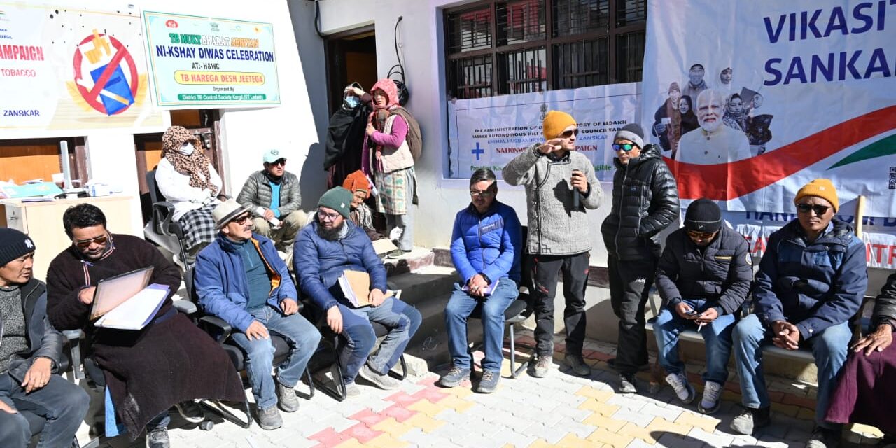Viksit Bharat Sankalp Yatra camp held at Panchayat Halqa Stongday in Zanskar Block