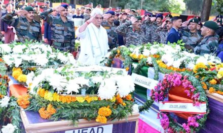 LG, Northern army commander, police pay tributes to 5 soldiers killed in Rajouri encounter