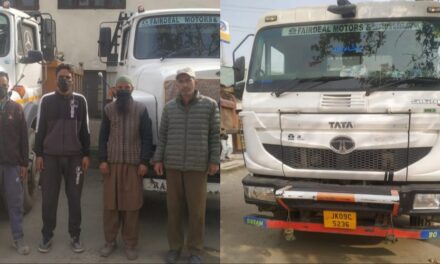Illegal extraction and transportation of minerals;Police seizes 7 vehicles, arrests 7 persons in Baramulla