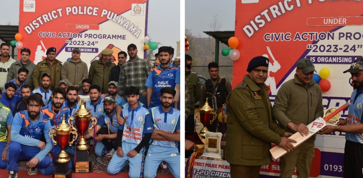 Cricket tournament concludes in Pulwama;Newa Cricket Club lifts trophy