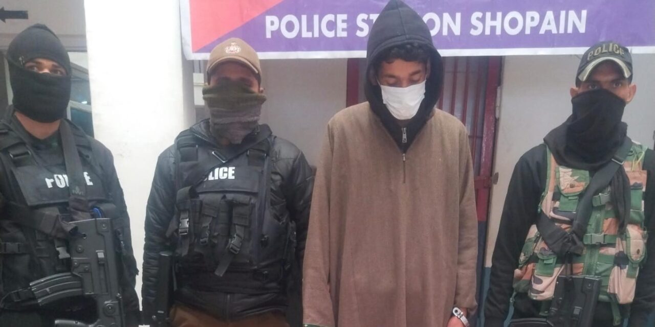 Militant Associate held in Shopian