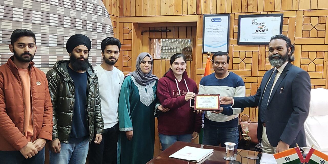 NIT Srinagar students Shine at 9th vibrant India 2023 event;Director extends heartfelt congratulations to faculty members, students