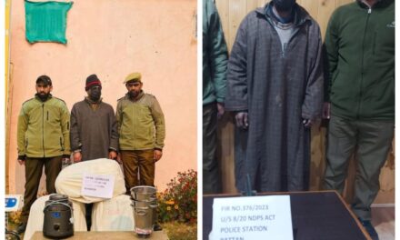 Police arrests 02 drug peddlers in Baramulla & Kulgam; Contraband substances recovered
