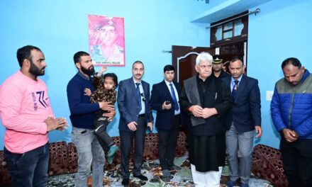 Lt Governor Visits Home of Martyr Hav Abdul Majid in Poonch
