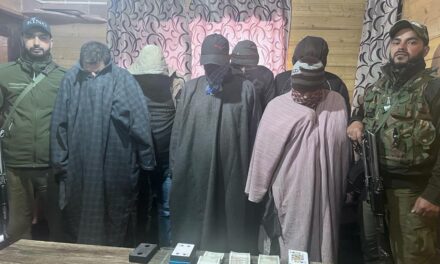 Police arrests 06 gamblers in Baramulla; Stake money seized