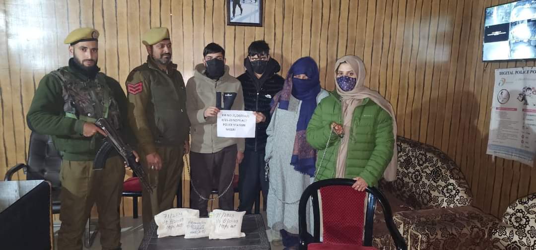 Female Drug Peddler Among Three Arrested in Baramulla: Police
