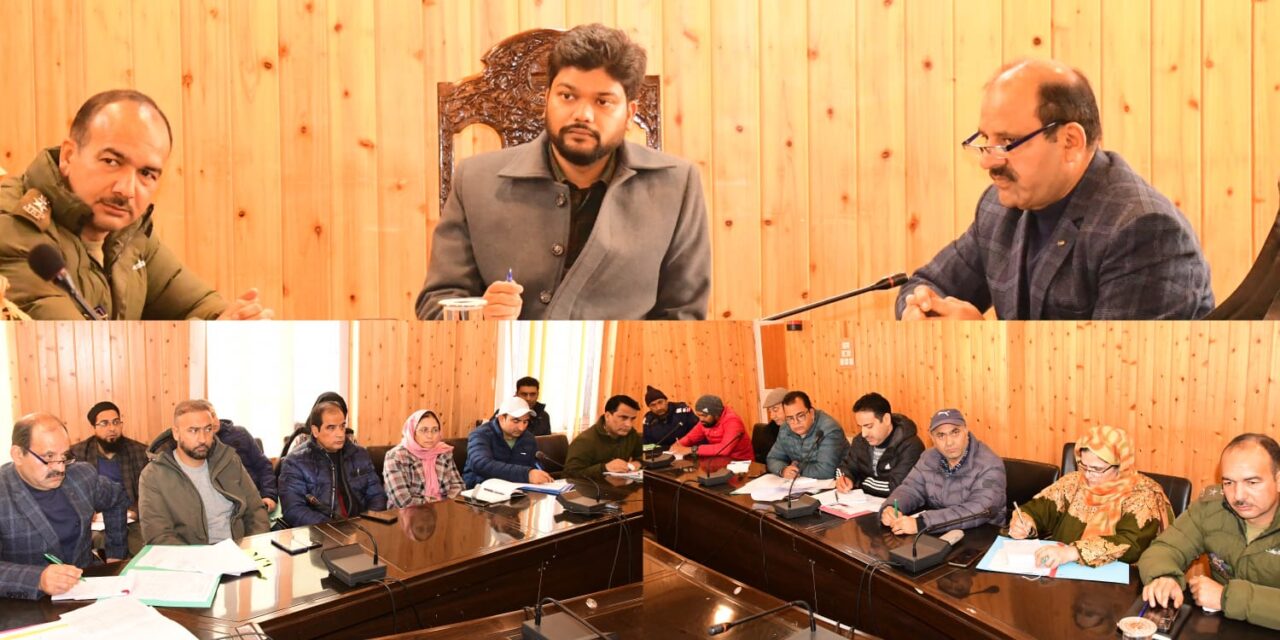 DC Ganderbal chairs Road Safety Committee meeting