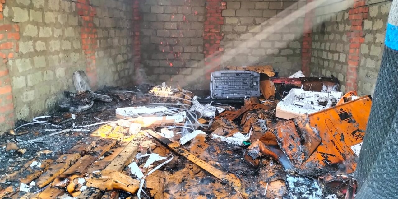 Electric equipment store gutted in South Kashmir’s Kulgam