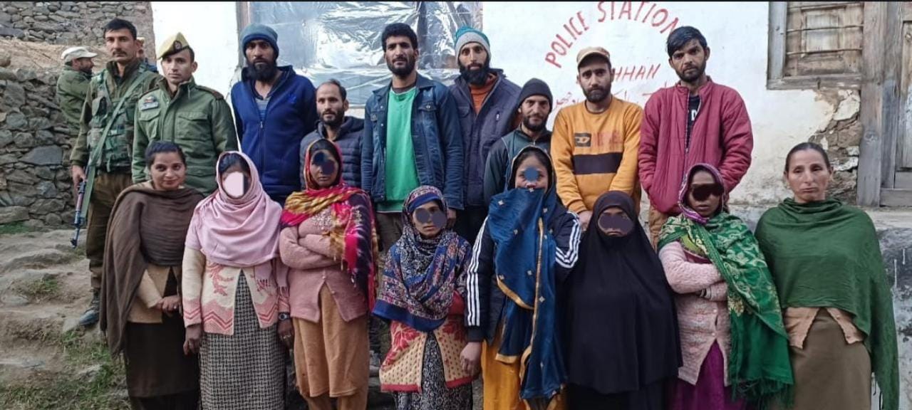 Kishtwar Police Arrested 13 Persons which Includes 06 Rohingyas and 07 their Supporters