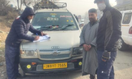 Traffic police seized passenger vehicle after a video went viral on social media