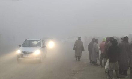 Dense fog persists, Sgr shivers at minus 3.3 degree Celsius