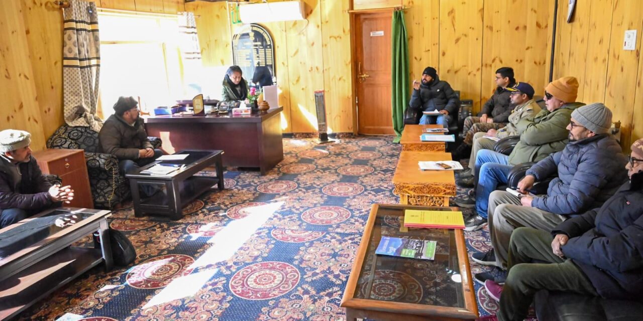 EC Feroz chairs meeting regarding grievances of Pashkum Constituency 